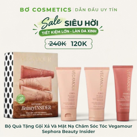 Bộ Quà Tặng Gội Xả Và Mặt Nạ Chăm Sóc Tóc Vegamour Sephora Beauty Insider