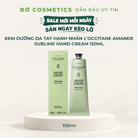 Kem Dưỡng Da Tay Hạnh Nhân L'Occitane Amande Sublime Hand Cream 150ml