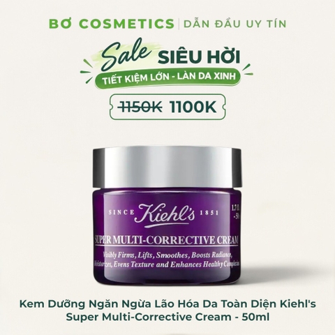 Kem Dưỡng Ngăn Ngừa Lão Hóa Da Toàn Diện Kiehl's Super Multi-Corrective Cream