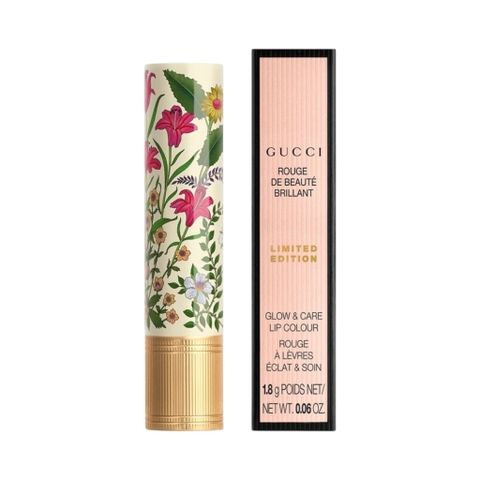 [Limited Edition] Son Thỏi Gucci Flora Intense Rouge De Beauté Brillant Lipstick
