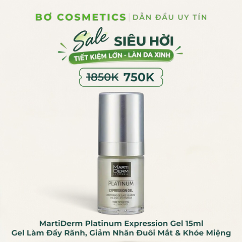 MartiDerm Platinum Expression Gel - Gel Dưỡng Làm Đầy Rãnh, Giảm Nhăn Đuôi Mắt & Khóe Miệng