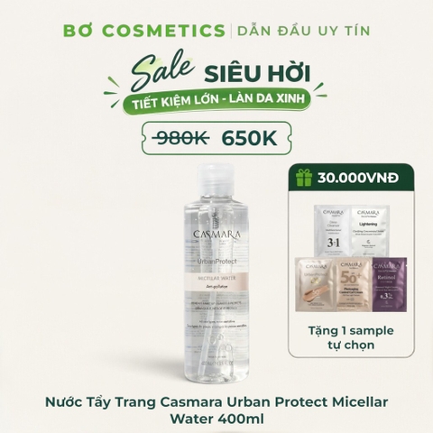 Nước Tẩy Trang Casmara Urban Protect Micellar Water 400ml