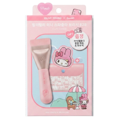[Olive Young Sanrio Edition] Cọ Trang Điểm Fillimilli Mini Spatula Brush 828