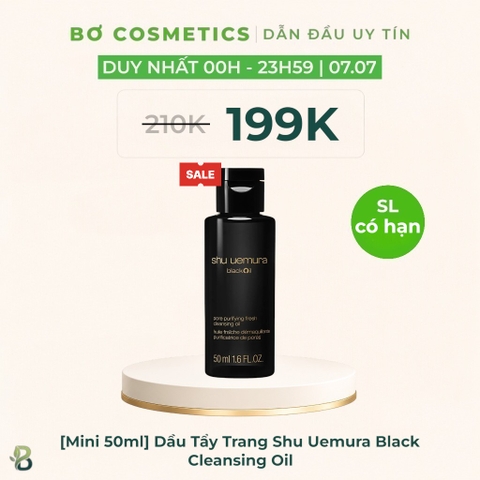 [Mini 50ml] Dầu Tẩy Trang Shu Uemura Black Cleansing Oil