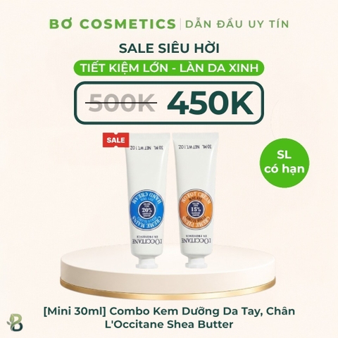 [Mini 30ml] Combo Kem Dưỡng Da Tay, Chân L'Occitane Shea Butter