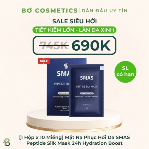 Mặt Nạ Phục Hồi Da SMAS Peptide Silk Mask 24h Hydration Boost
