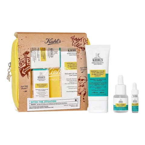 Set Dưỡng Da Mụn Kiehl's Ditch The Zituation Gift Set