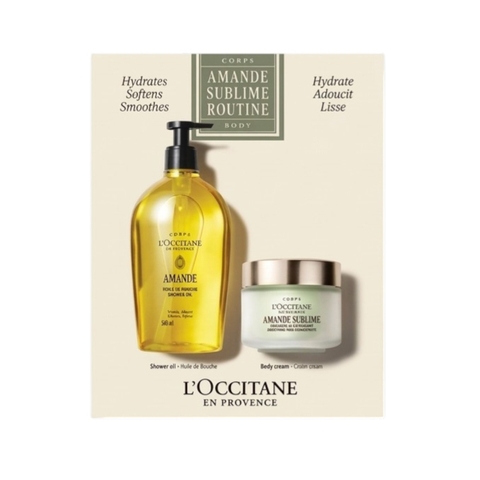 Set Dưỡng Thể Hạnh Nhân L'Occitane Amande Sublime Body Routine