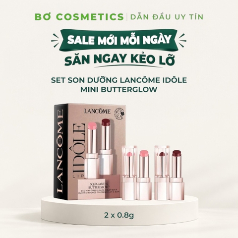 [Sale Mới Mỗi Ngày] Set Son Dưỡng Lancôme Idôle Mini Butterglow