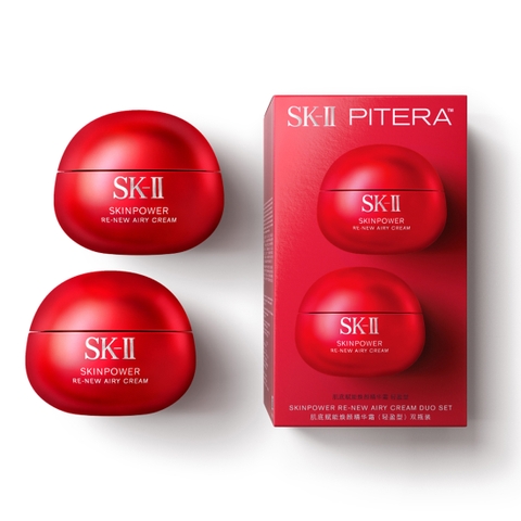 Set Kem Dưỡng SK-II Pitera Skinpower Re-New Airy Cream Duo Set