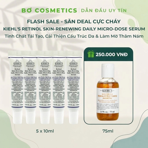 [Mini 10ml] Tinh Chất Tái Tạo Da Kiehl's Retinol Skin-Renewing Daily Micro-Dose Serum