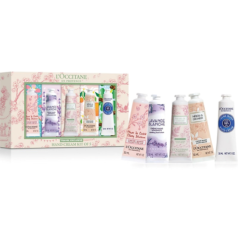 Set Kem Dưỡng Da Tay L'Occitane Travel Exclusive Hand Cream Kit Of 5