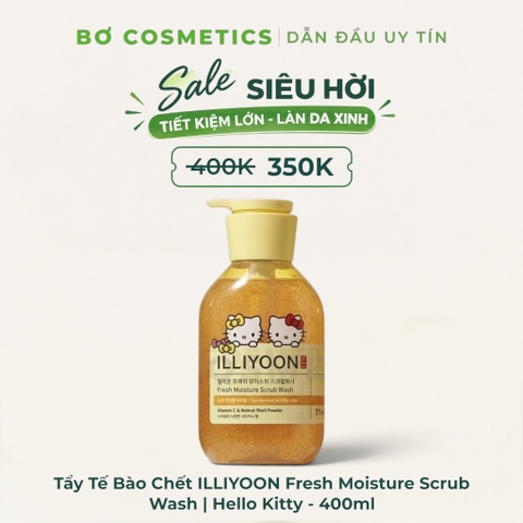 Tẩy Tế Bào Chết ILLIYOON Fresh Moisture Scrub Wash | Hello Kitty