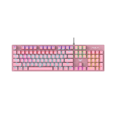 Bàn phím cơ AULA S2022 Hồng (Blue Switch)