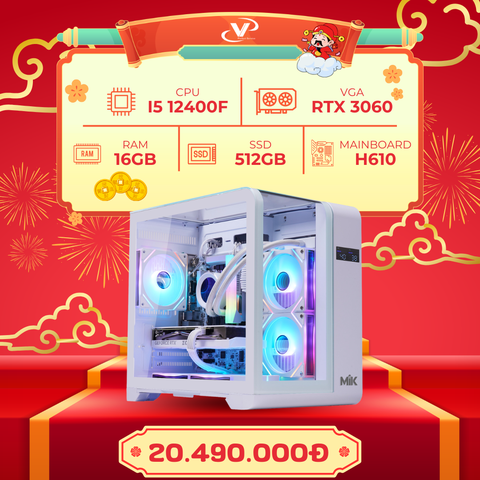 PC GAMING VPC Core i5 12400F I 16GB I RTX 3060 12GB I SSD 512GB