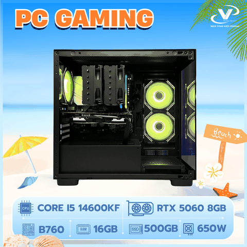 PC GAMING VPC CORE I5 14600KF I 16GB I RTX 5060 8GB I SSD 500GB