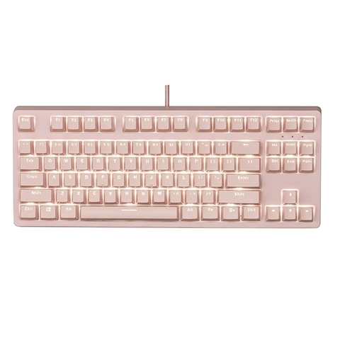 Bàn phím cơ E-Dra EK387 Pink V2 Blue Switch