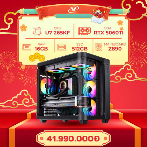 PC GAMING VPC CORE ULTRA 7 265KF I 16GB I RTX 5060Ti 16GB I SSD 512GB