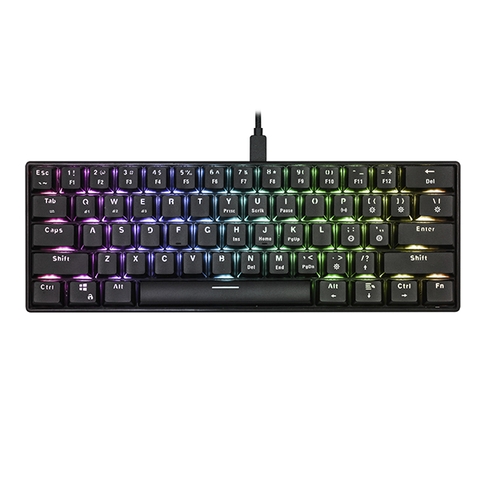 Bàn phím cơ Edra EK361W V2 RGB Đen Blue Switch (USB/Bluetooth)