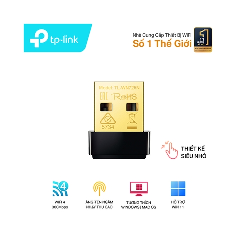 CARD MẠNG KHÔNG DÂY USB TP-LINK TL-WN725N WIRELESS N150MBPS
