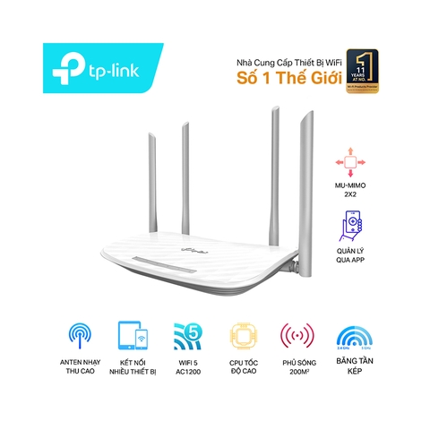 BỘ PHÁT WIFI TP-LINK ARCHER C50 WIRELESS AC1200MBPS