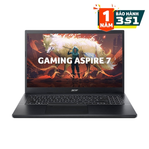 Laptop Gaming Acer Aspire 7 A715-76G-5806 - NH.QMFSV.002 (Core i5-12450H | RTX 3050 | 15.6 inch FHD, IPS, 144Hz | 16GB | 512GB SSD, Win 11 | Vỏ Nhôm) -  NB7045