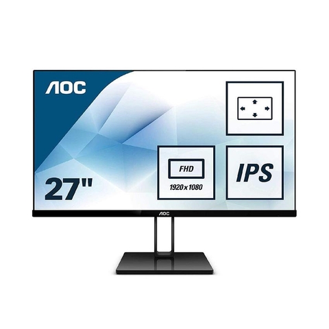 MÀN HÌNH AOC 27V2Q/74 (27 INCH/ FHD/IPS/75HZ/5MS/250 NITS/HDMI+DP) [ HÀNG TRƯNG BÀY ]