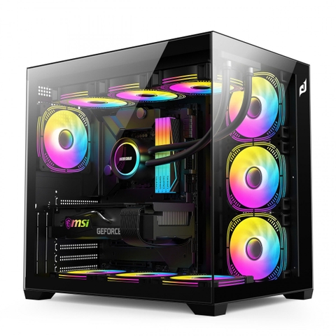 Vỏ Case EDRA ECS1504 Black (mATX/Màu Đen, Không Fan )