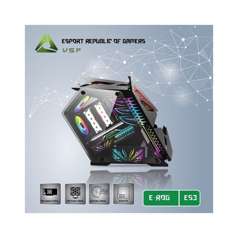 Vỏ Case VSP E-ROG ES3 (Mid Tower / Màu Đen)