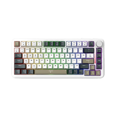 Bàn phím cơ EDRA EK375W - White (Linear Switch)