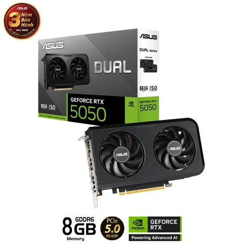 Card màn hình ASUS DUAL GeForce RTX 5050-8G GDDR6