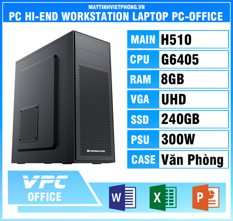 BỘ MÁY VĂN PHÒNG VPC INTEL PENTIUM G6405 I 8GB I 240 SSD I UHD