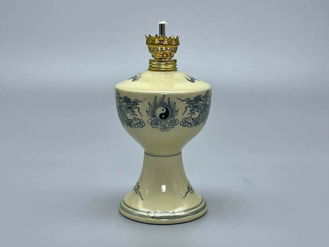 ĐÈN DẦU THỜ GỐM CHU ĐẬU TRUYỀN THỐNG