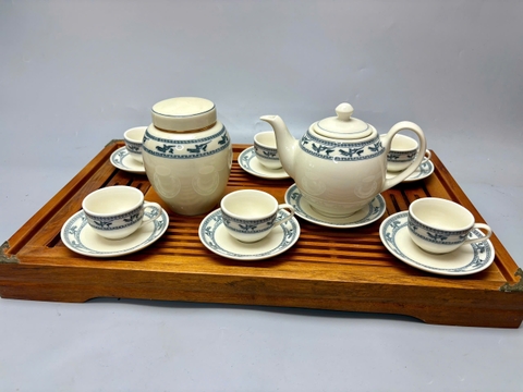 Bộ ấm chén chim lạc truyền thống Chu Đậu