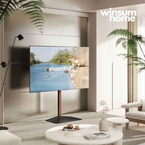 Kệ đứng treo TV Brateck đế kim loại chống nghiêng, tương thích TV 32-85 inch - Winsum Home Decor