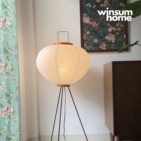 Đèn sàn akari chụp đèn giấy gạo phong cách Nhật Bản - DSA03