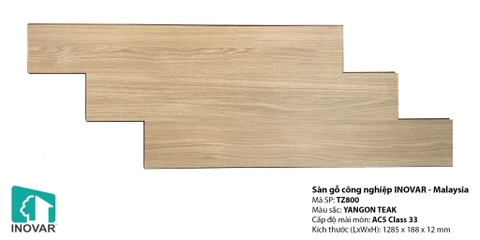 Sàn Inovar 12mm hèm phẳng mã TZ 800