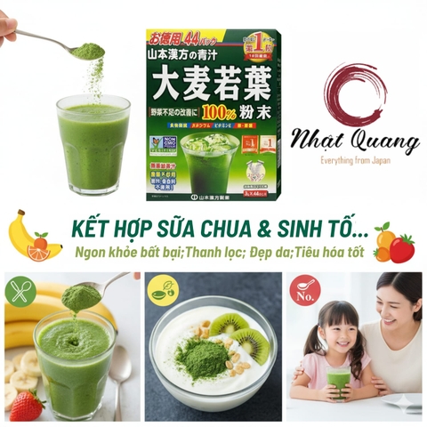 Bột Mầm Lúa Mạch Grass Barley 44 Gói