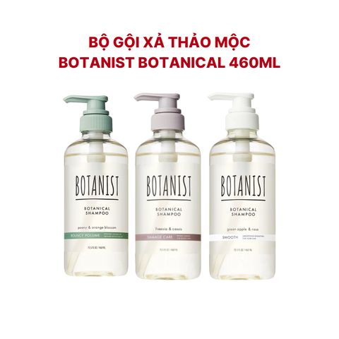Bộ dầu gội xả thảo mộc Botanist Botanical 460ml - nội địa Nhật