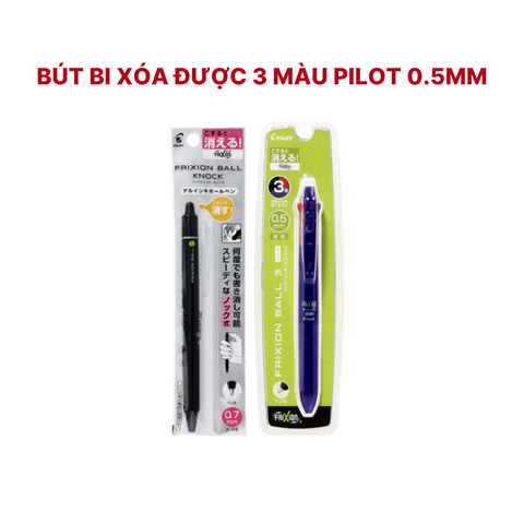 Bút Bi Xóa Được 3 Màu Pilot 0.5mm