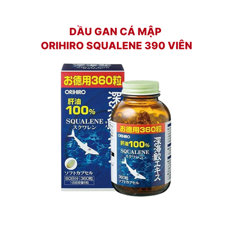 Dầu Gan Cá Mập Orihiro Squalene 390 Viên