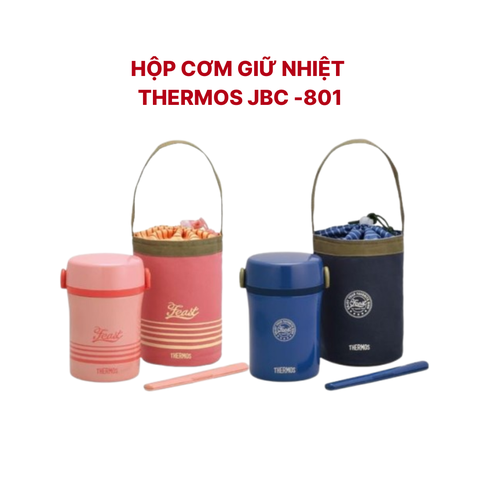 Hộp cơm giữ nhiệt 3 ngăn Thermos JBC - 801