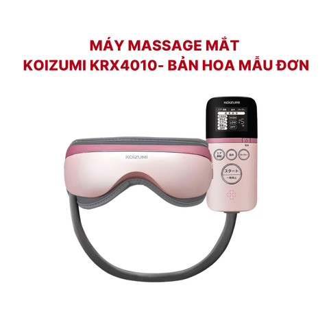 Máy Massage Mắt Koizumi KRX4010- Bản Hoa Mẫu Đơn - Nội Địa Nhật
