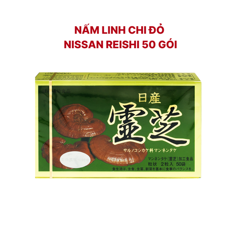 Nấm Linh Chi Đỏ Nissan Reishi Nhật Bản 50 Gói - Mẫu mới