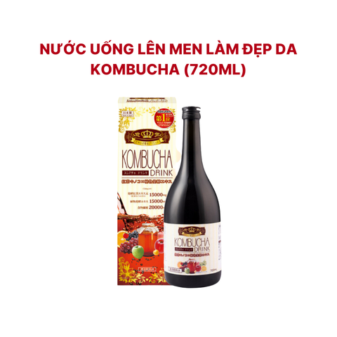 Nước uống lên men hỗ trợ giảm cân - làm đẹp da Kombucha 720ml - Nhật Bản
