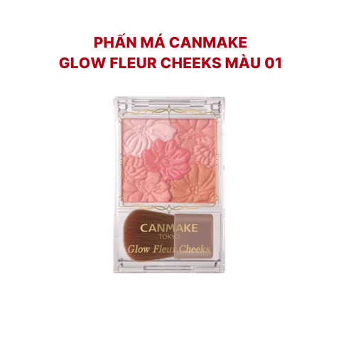 Phấn má Canmake Glow Fleur Cheeks màu 01