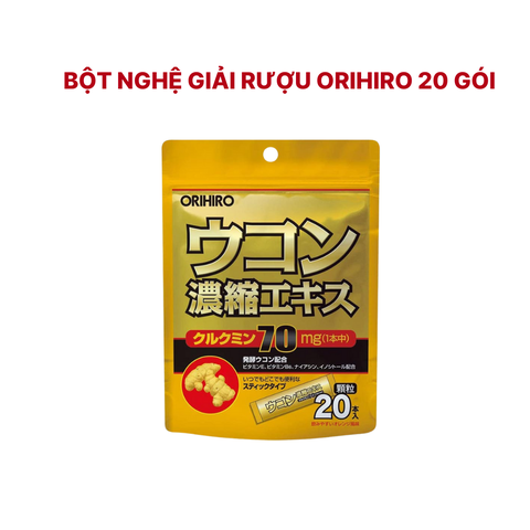 Bột Nghệ Giải Rượu Orihiro Nhật Bản 20 Gói