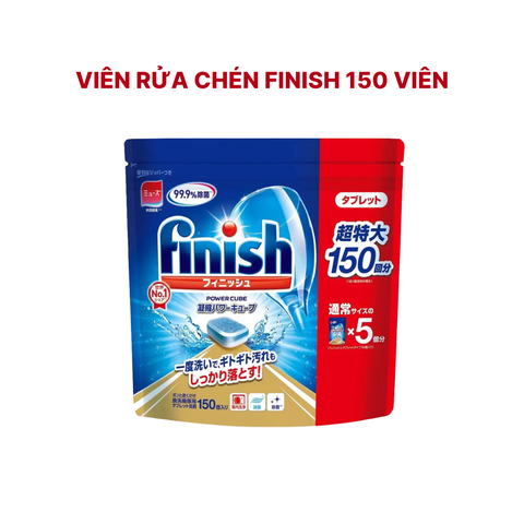 Viên rửa chén Finish Nhật (đã có cả muối, và bóng) cho máy rửa bát