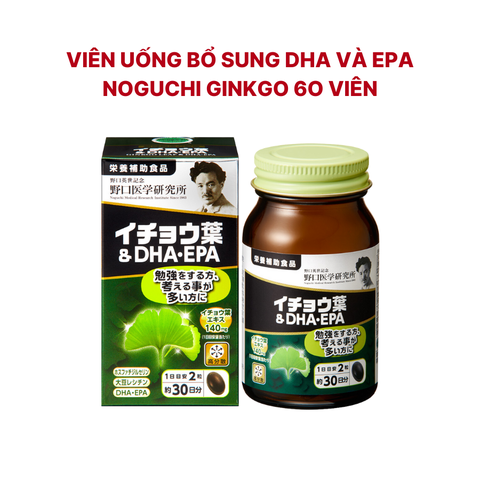 Viên Uống Bổ Sung DHA Noguchi Ginkgo 60v