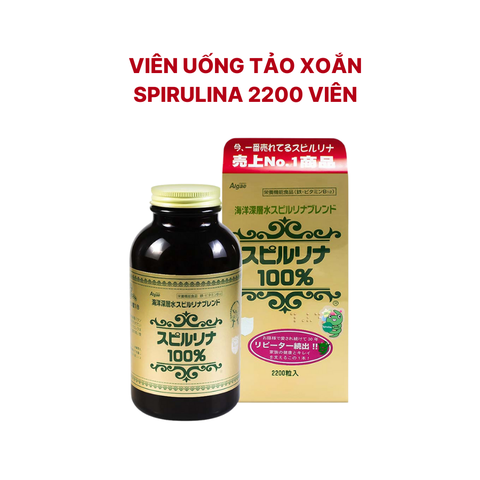 Tảo Xoắn Sprirulina 2200 Viên, Nội địa Nhật